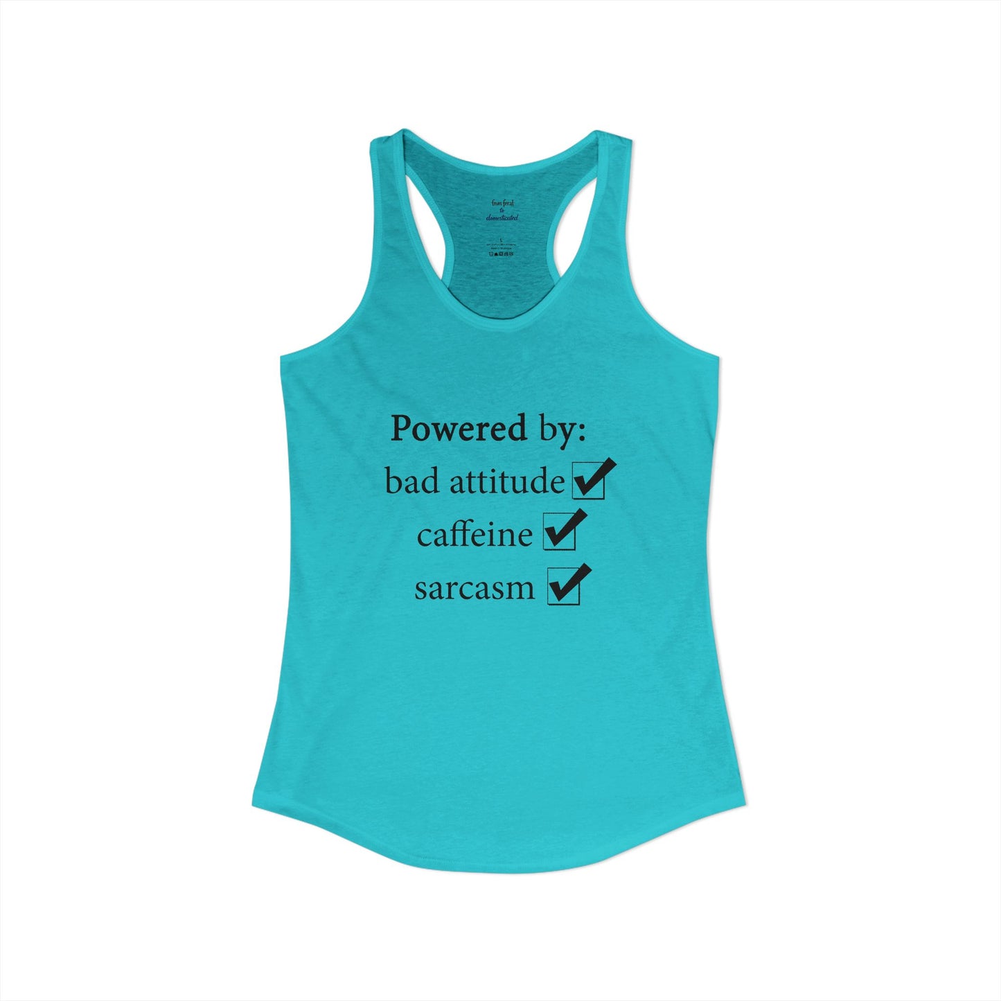 I'm Powered By Racerback Tank