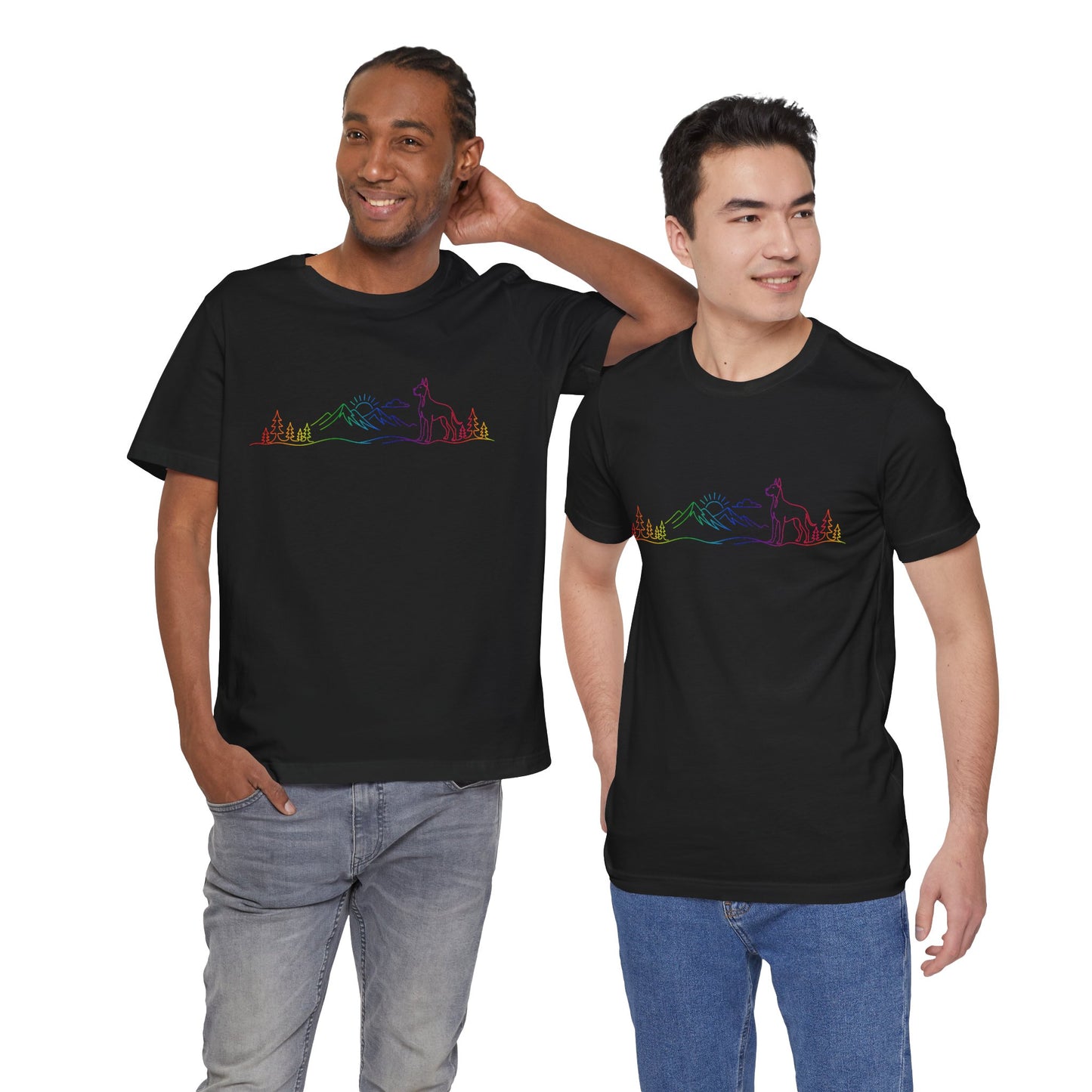 Cropped Great Dane Wild Lines T-Shirt