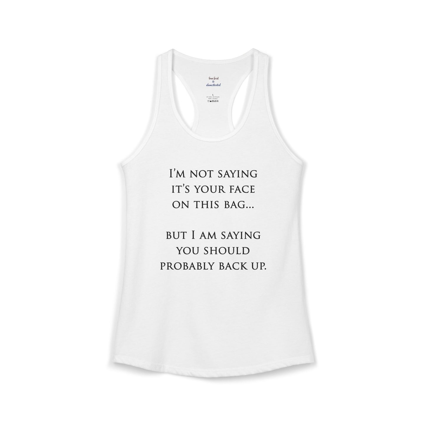 Face On The Bag Kickboxing Racerback Tank