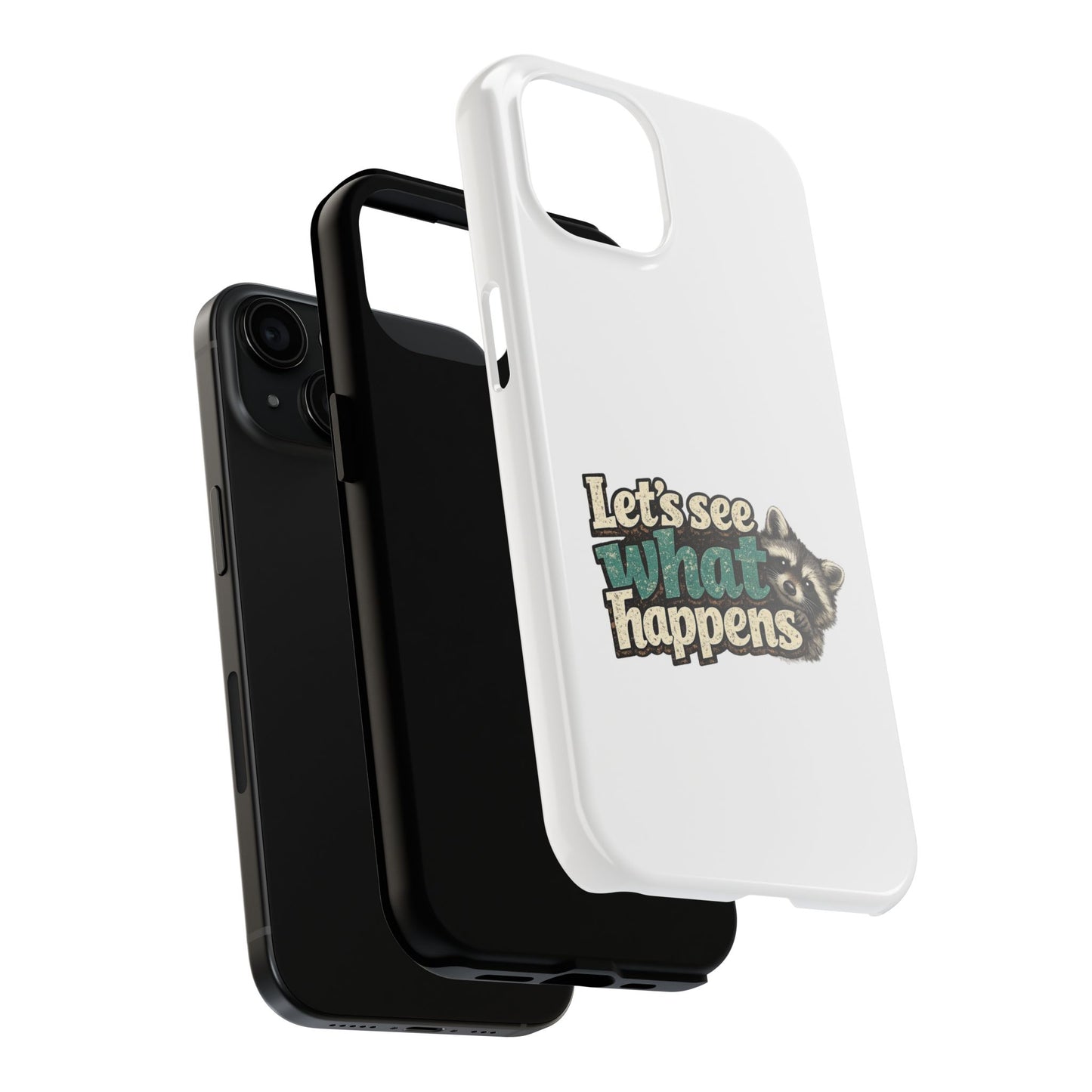 Peek & See Raccoon Phone Case — Tough & Cute Protective Phone Cover