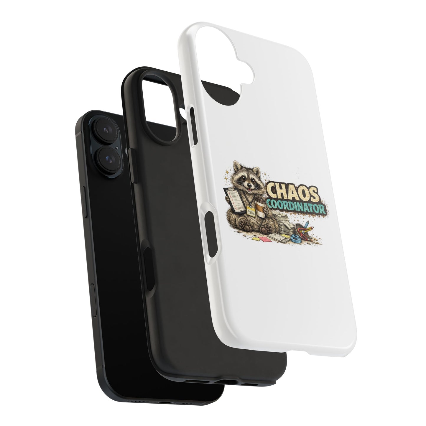 Chaos Coordinator Raccoon Phone Case — Tough & Cute Protective Phone Cover
