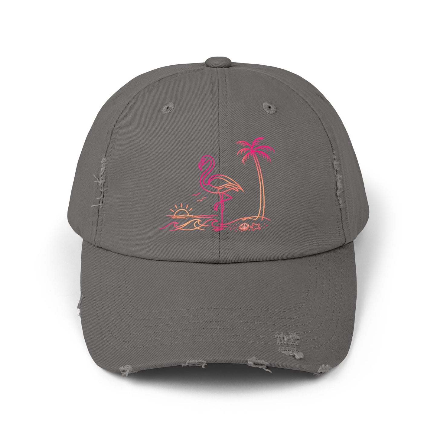 Flashy Flamingo | Distressed Cap