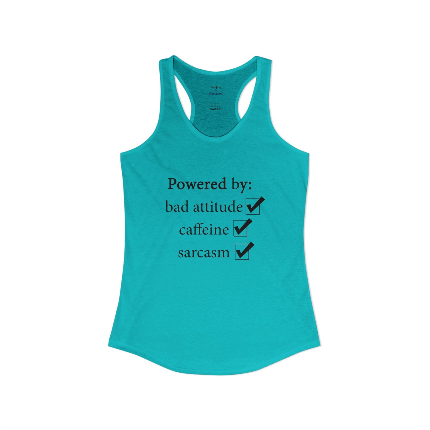 I'm Powered By Racerback Tank