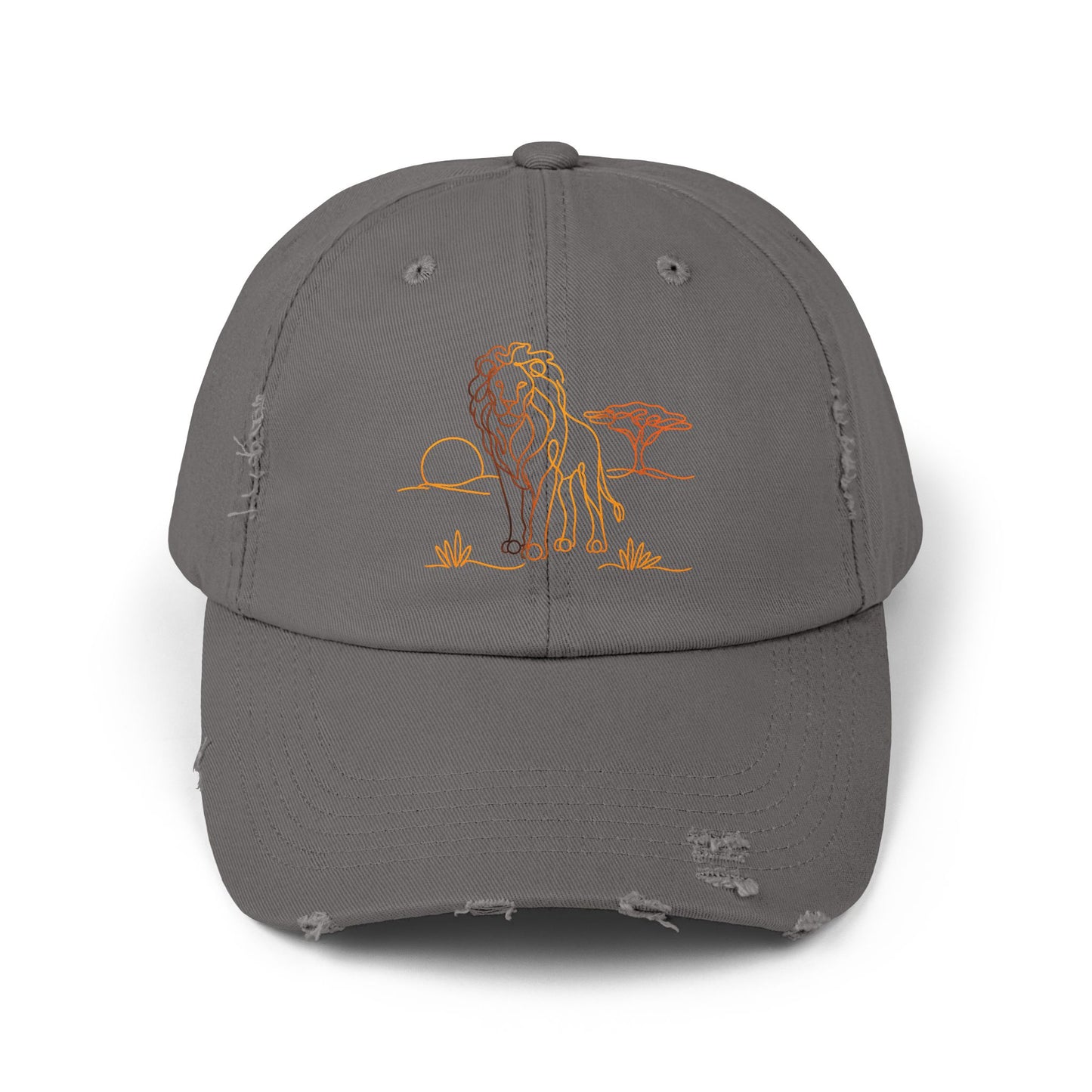 Safari Lion | Distressed Cap