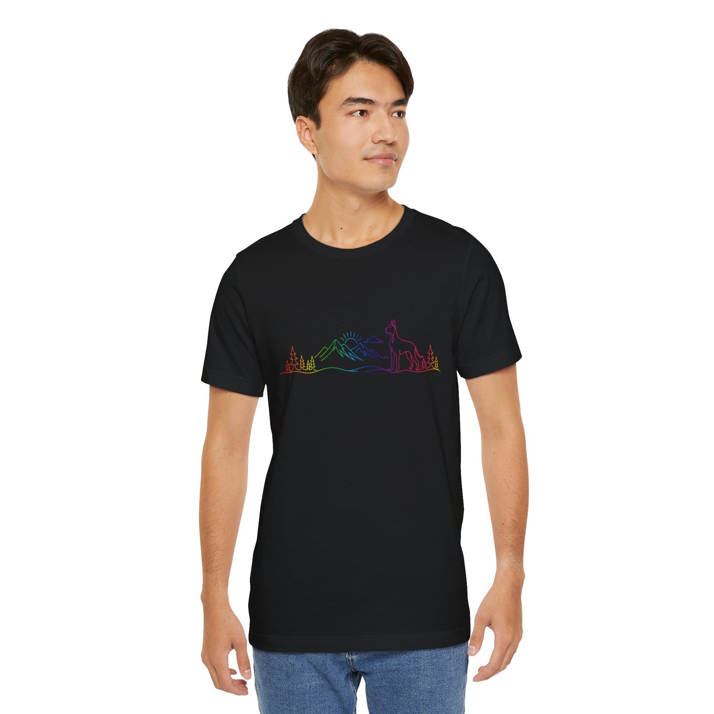 Cropped Great Dane Wild Lines T-Shirt