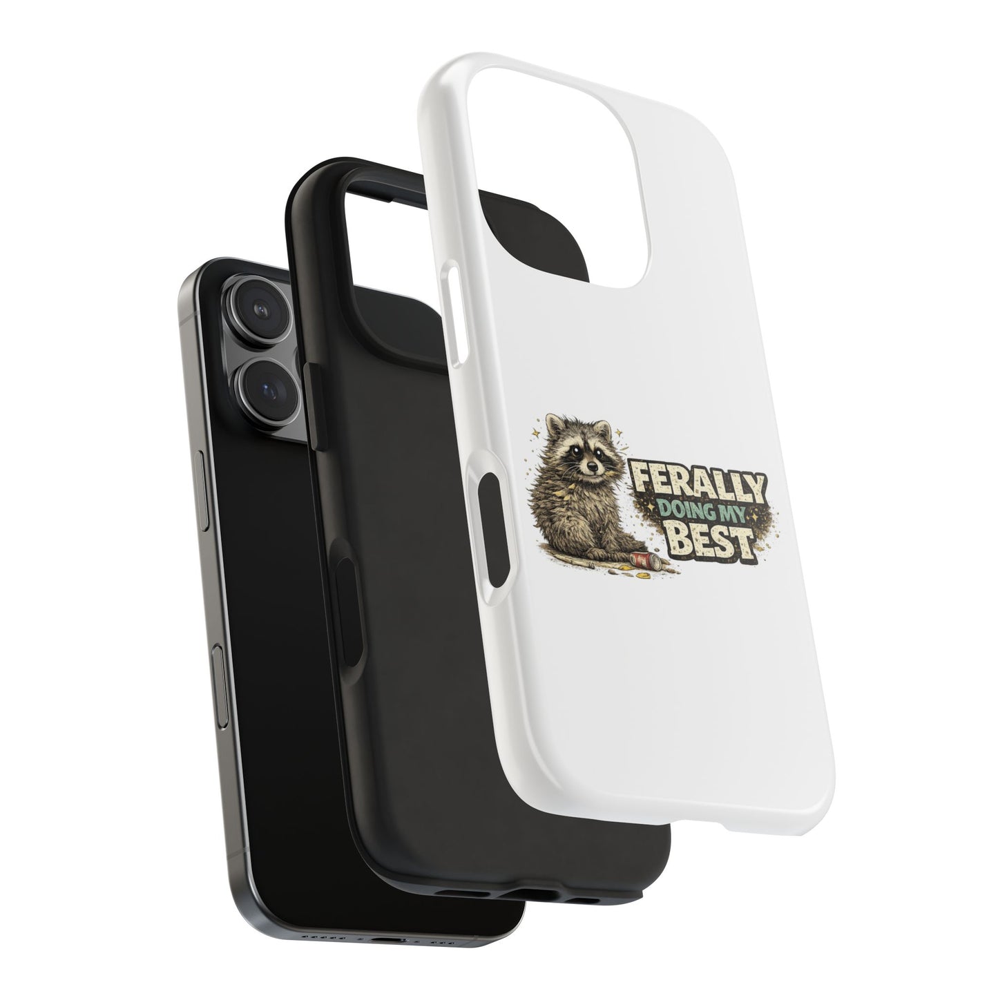 Ferally Raccoon Phone Case — Tough & Cute Protective Phone Cover