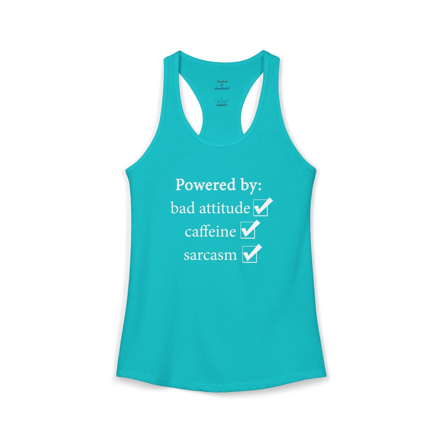 I'm Powered By Racerback Tank