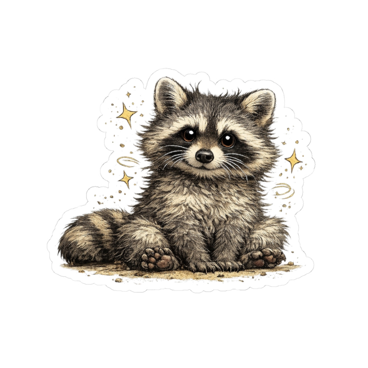 Sweet & Savage Raccoon Stickers