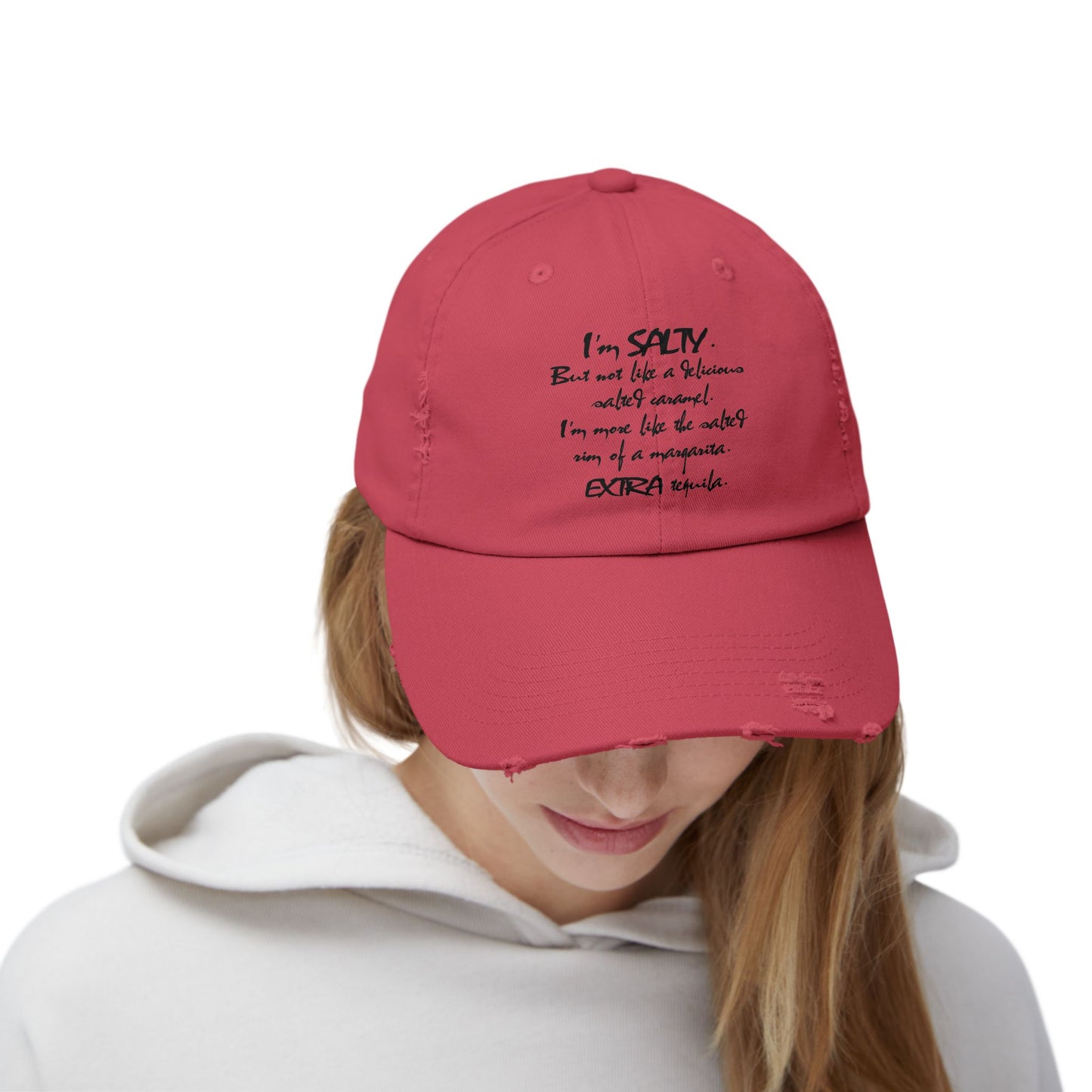 "Salty" Distressed Cap —  Funny Truth Hat