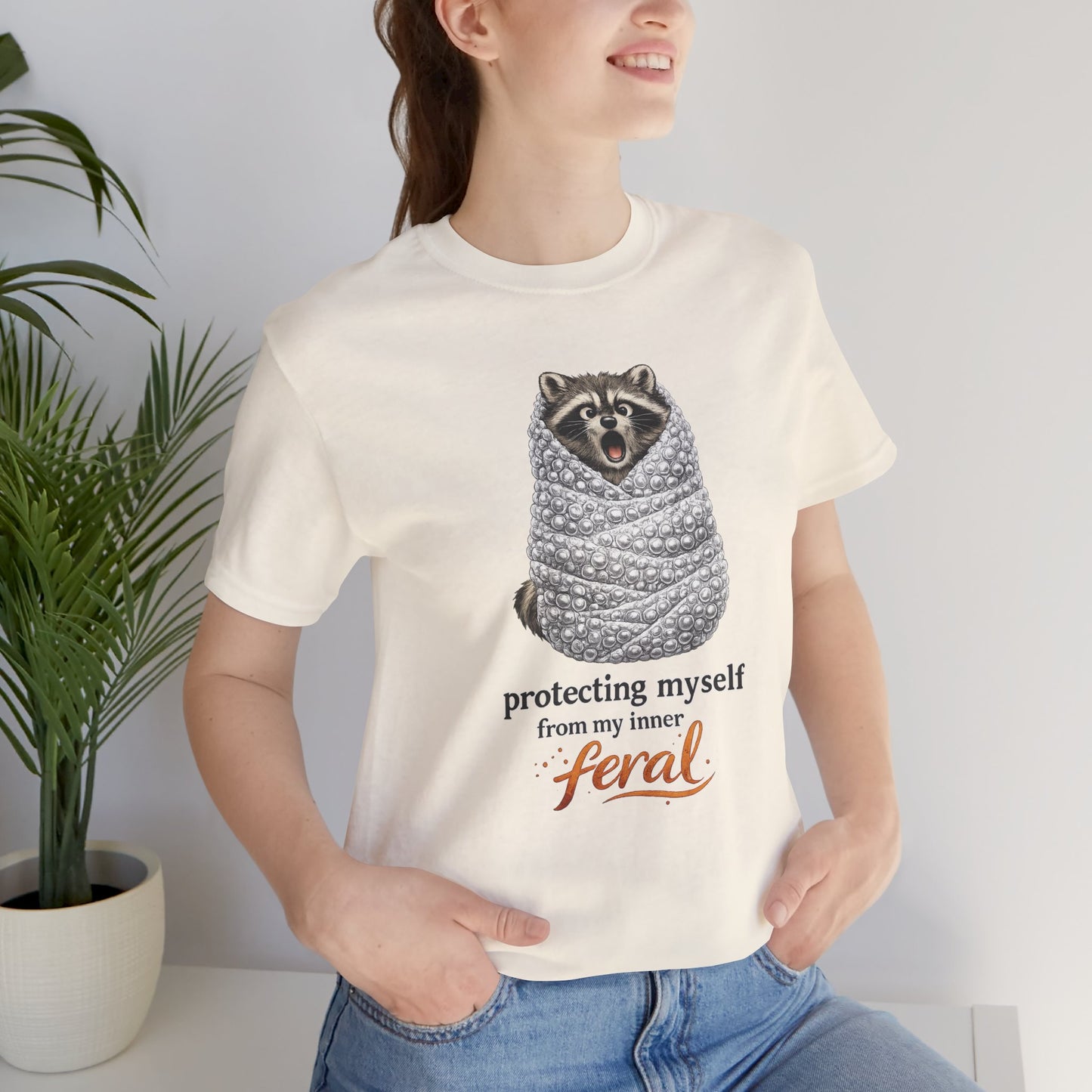 Bubble Wrapped Raccoon T-shirt