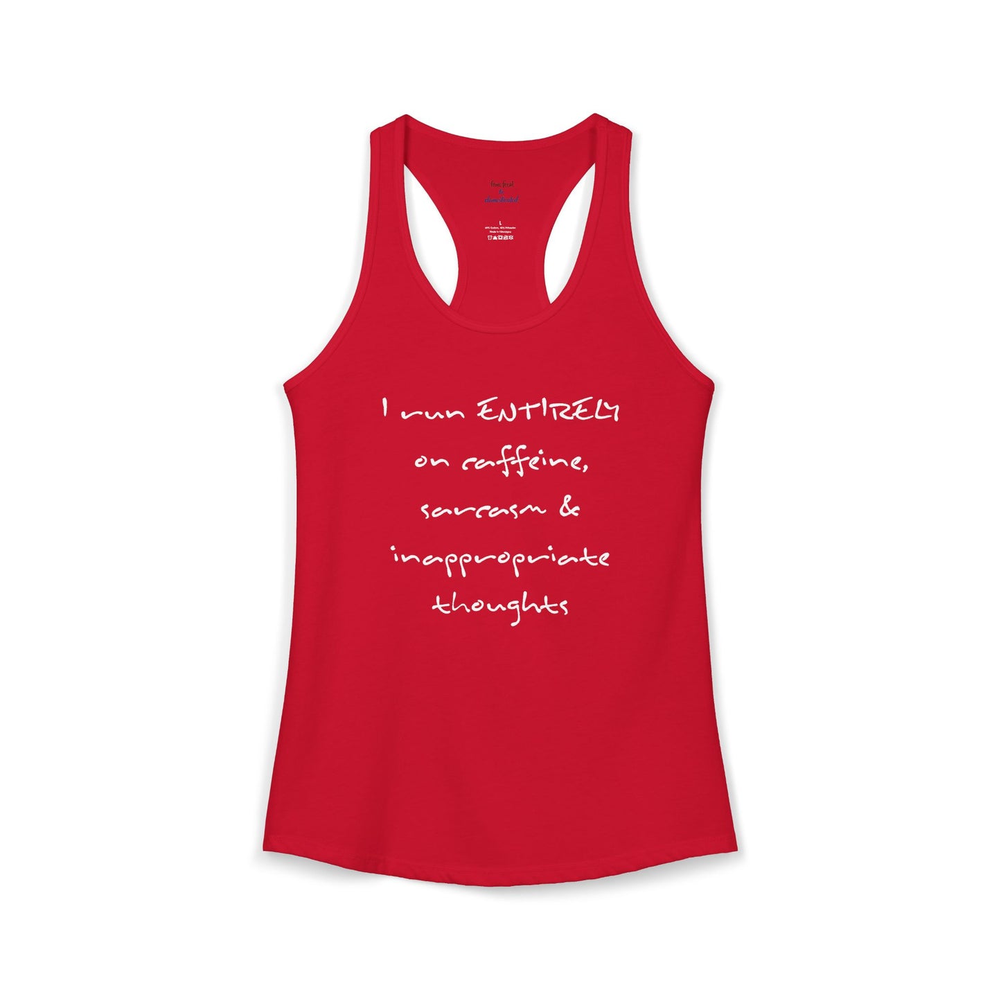 I Run On Racerback Tank