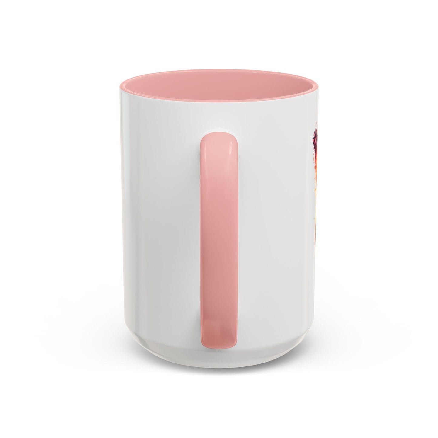 Cheerful Watercolor Raccoon Accent Coffee Mug