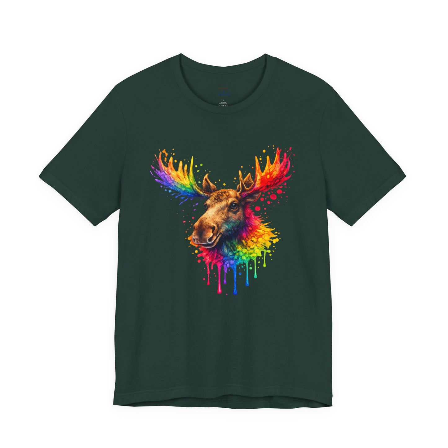 Watercolor Wildlife Moose T-Shirt