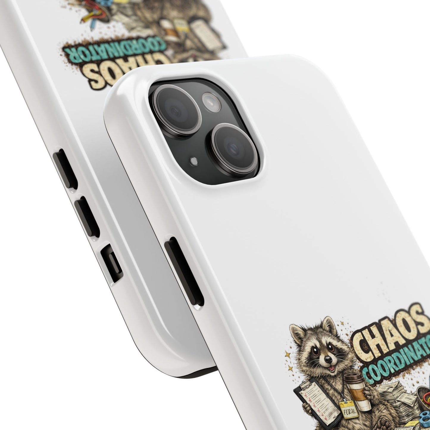 Chaos Coordinator Raccoon Phone Case — Tough & Cute Protective Phone Cover