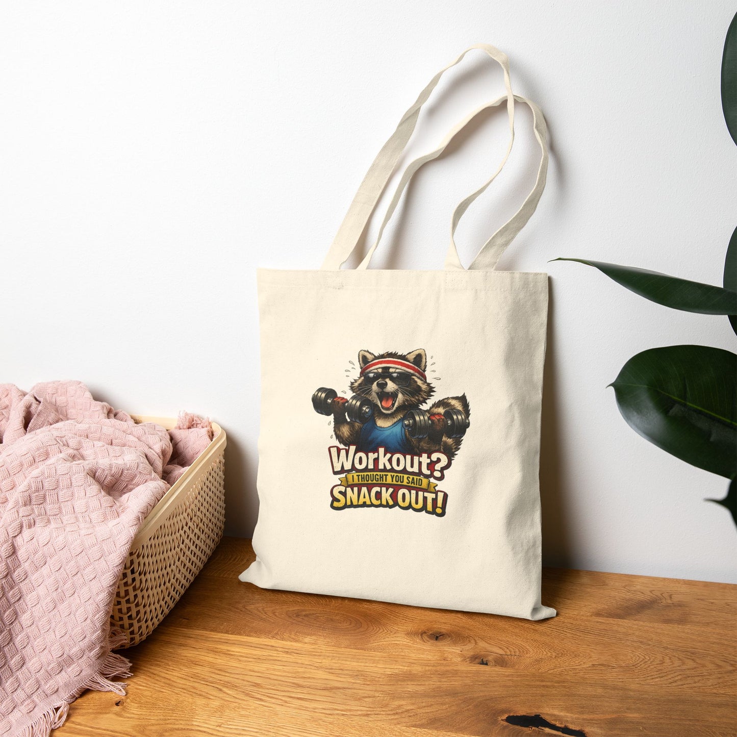 Snack Out Canvas Tote Bag