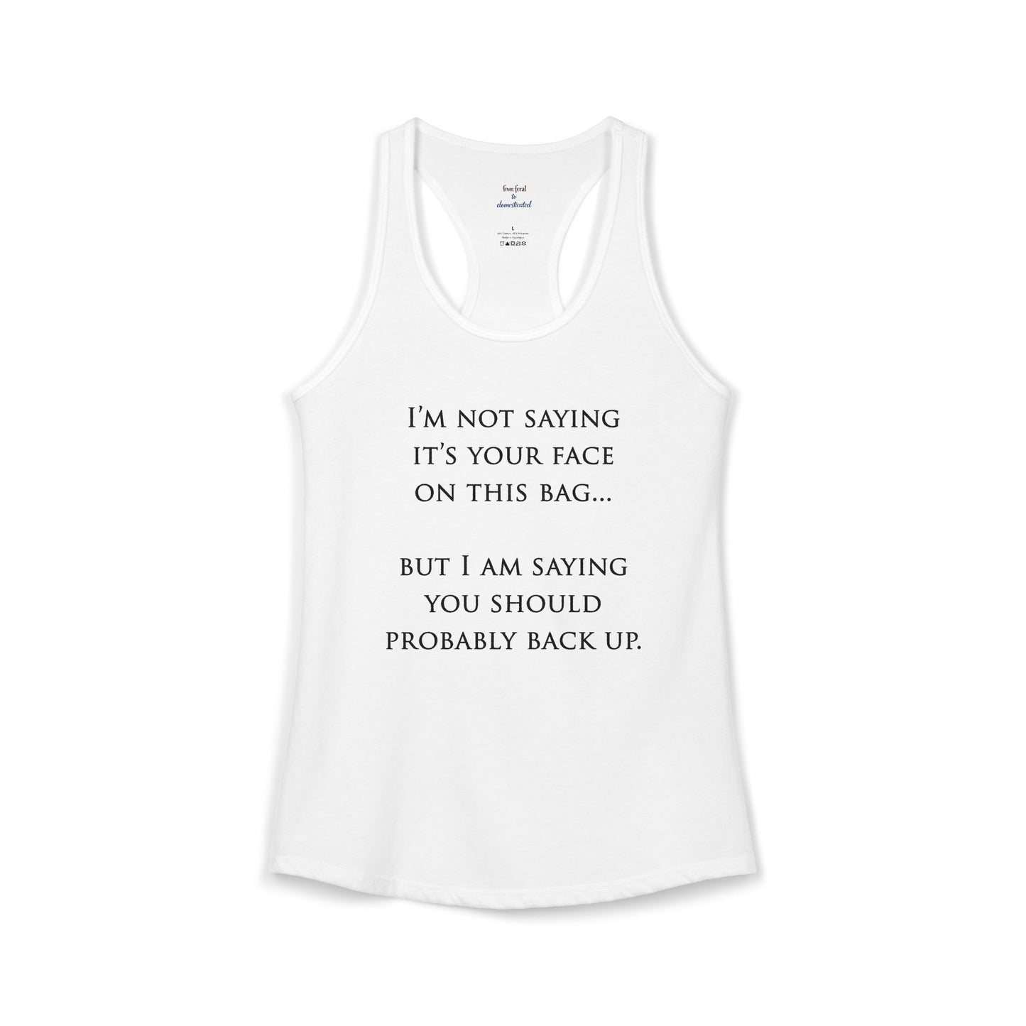 Face On The Bag Kickboxing Racerback Tank
