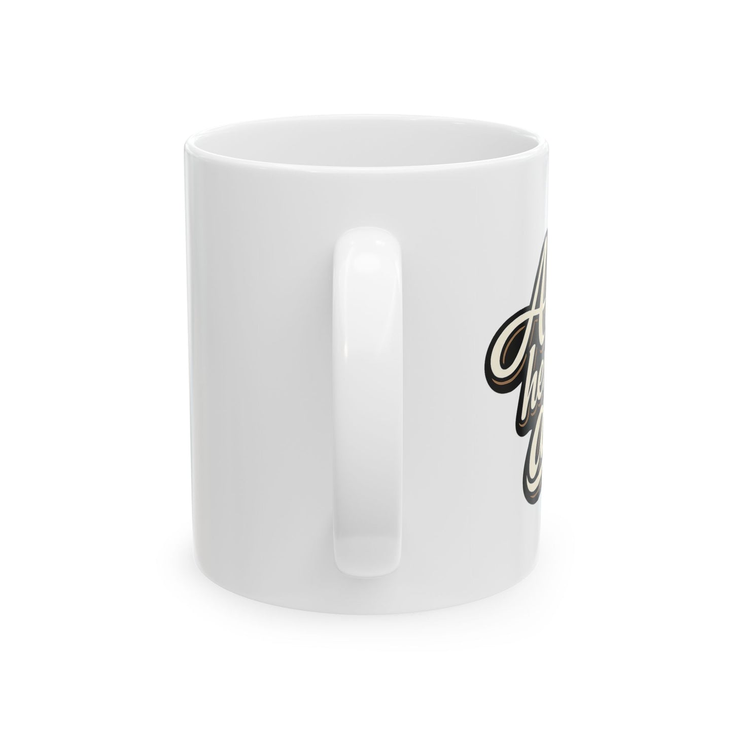 Alas Here We Are Raccoon Ceramic Mug  (11oz & 15oz)