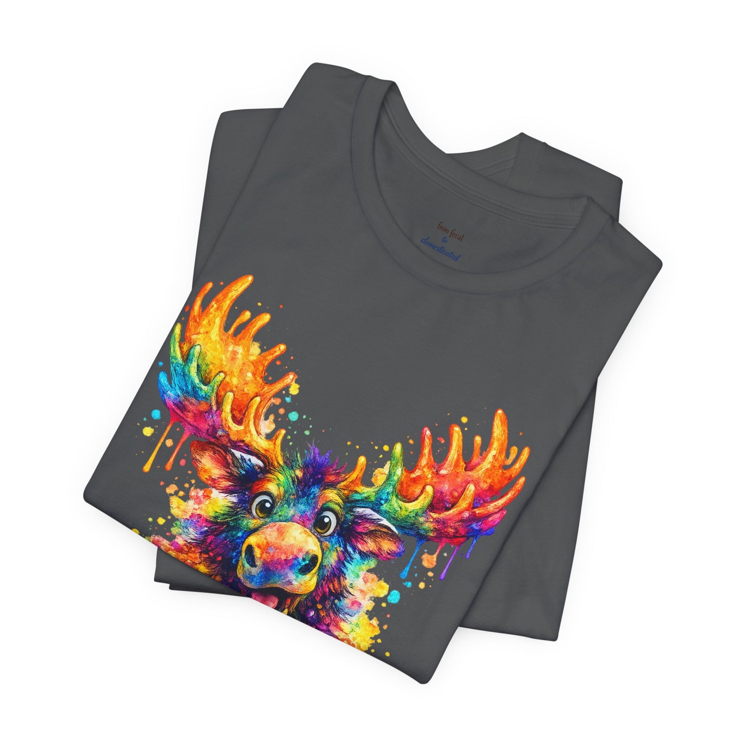 Watercolor Wildlife Moose T-Shirt