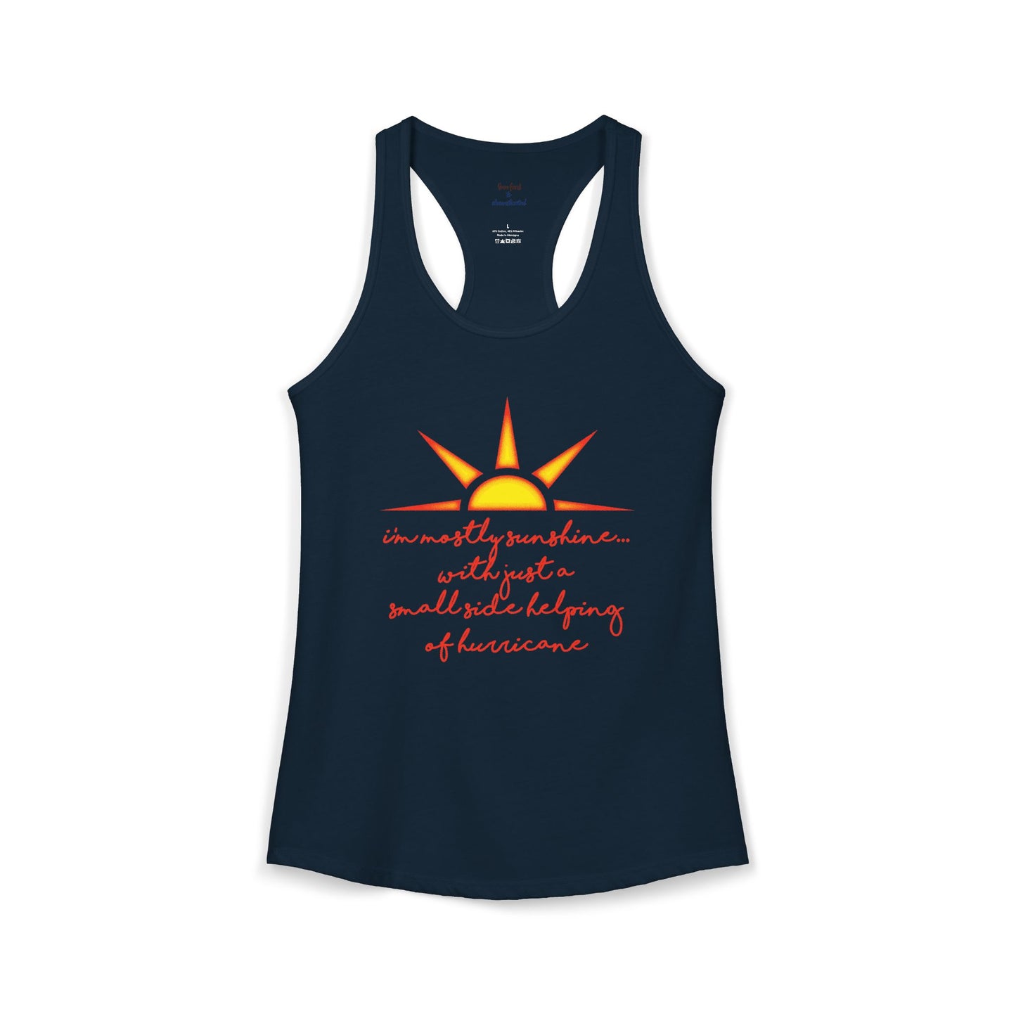 Sunshine and Hurricane Racerback Tank