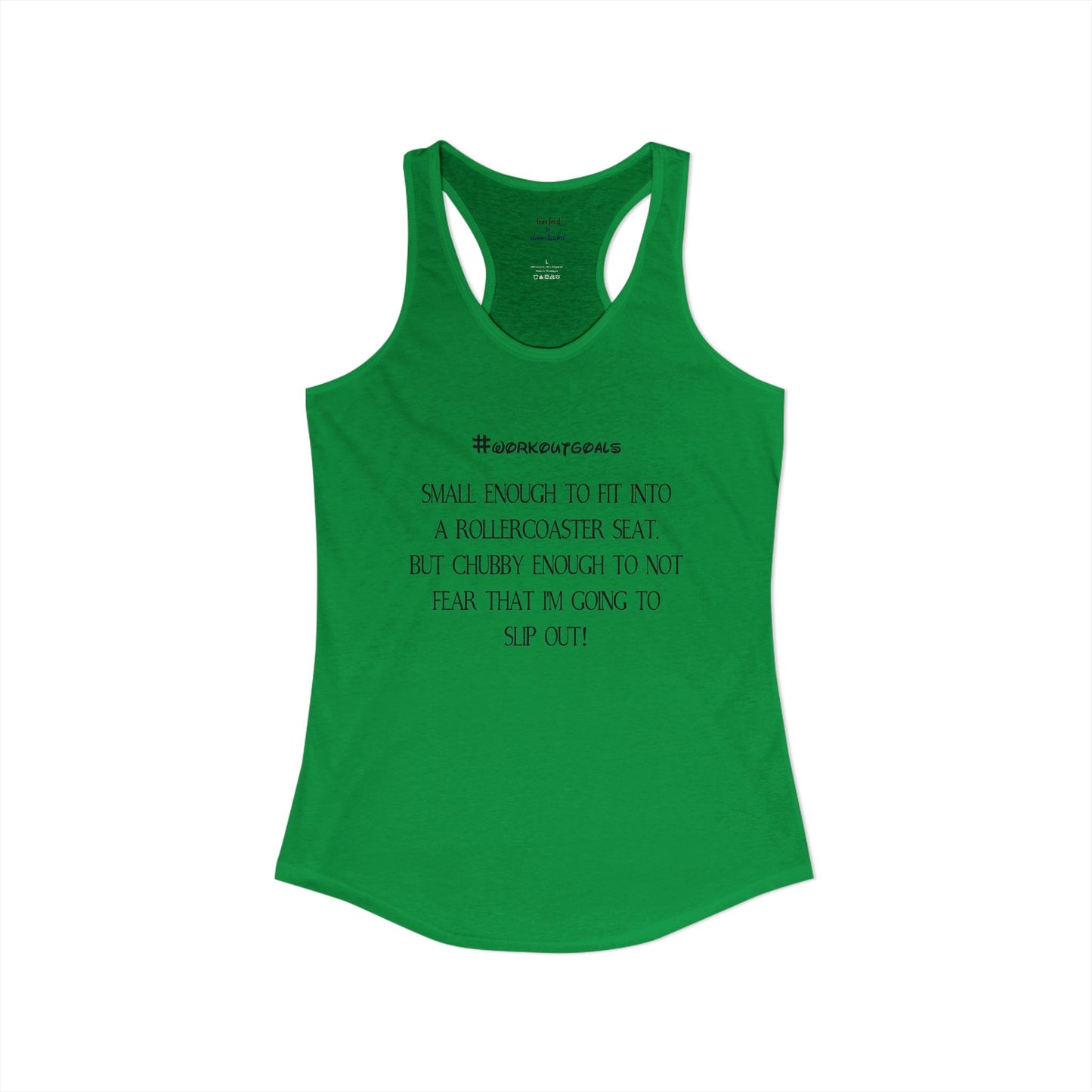 Workout Goals Racerback Tank