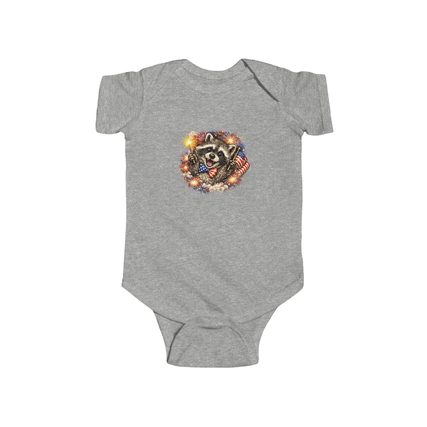 Infant Bodysuit — Adorable Patriotic Raccoon - USA 250