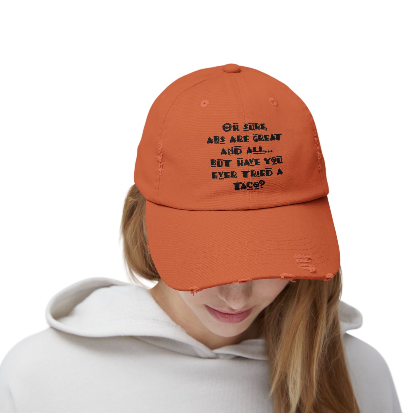 "Tacos" Distressed Cap —  Funny Truth Hat
