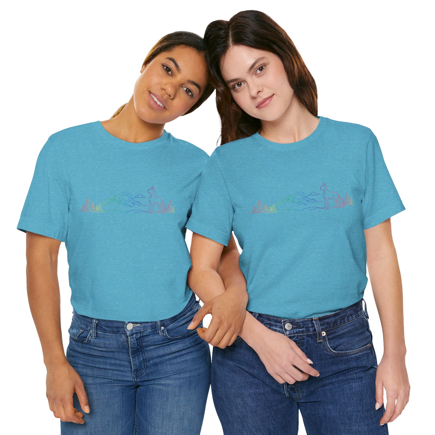 Cropped Great Dane Wild Lines T-Shirt