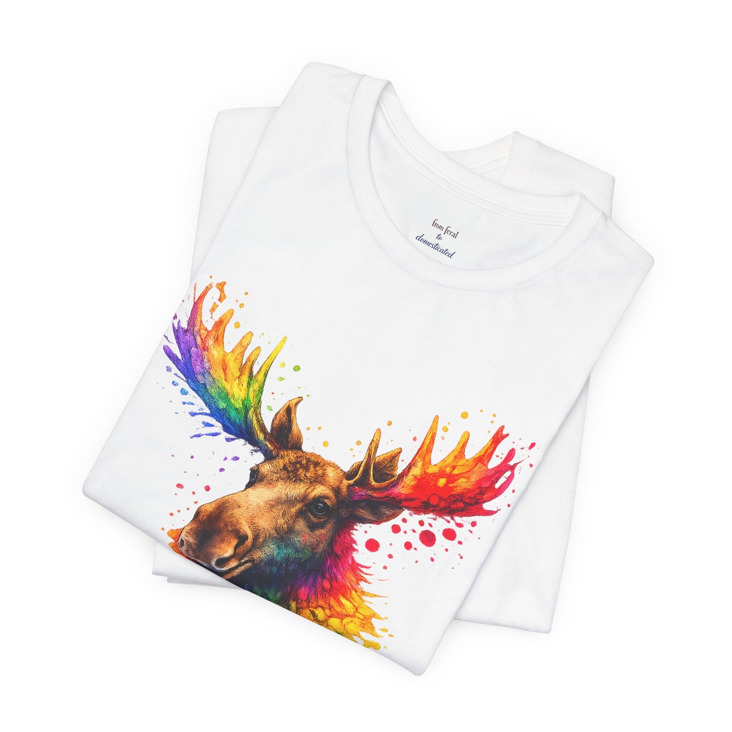 Watercolor Wildlife Moose T-Shirt