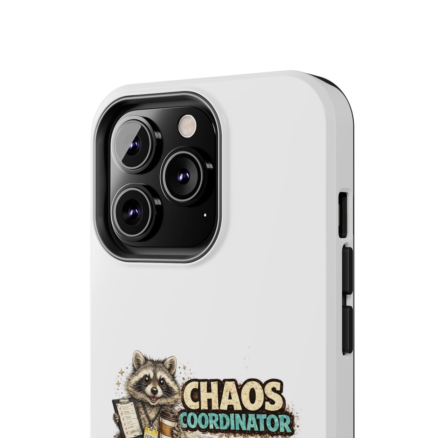 Chaos Coordinator Raccoon Phone Case — Tough & Cute Protective Phone Cover