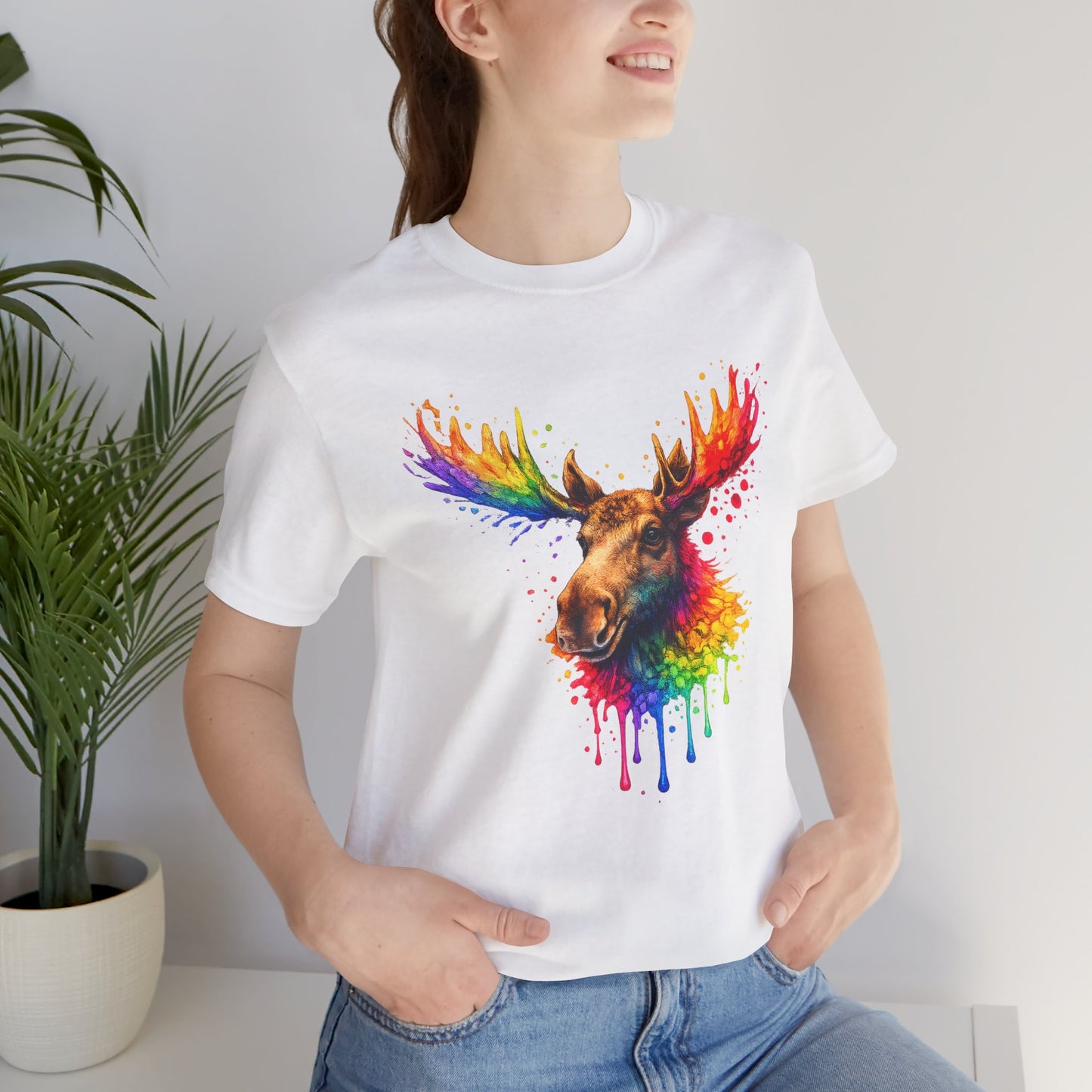 Watercolor Wildlife Moose T-Shirt
