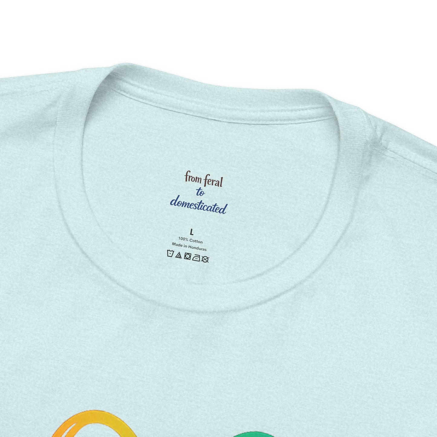 Heart/Paw Colorful Line-Work T-Shirt