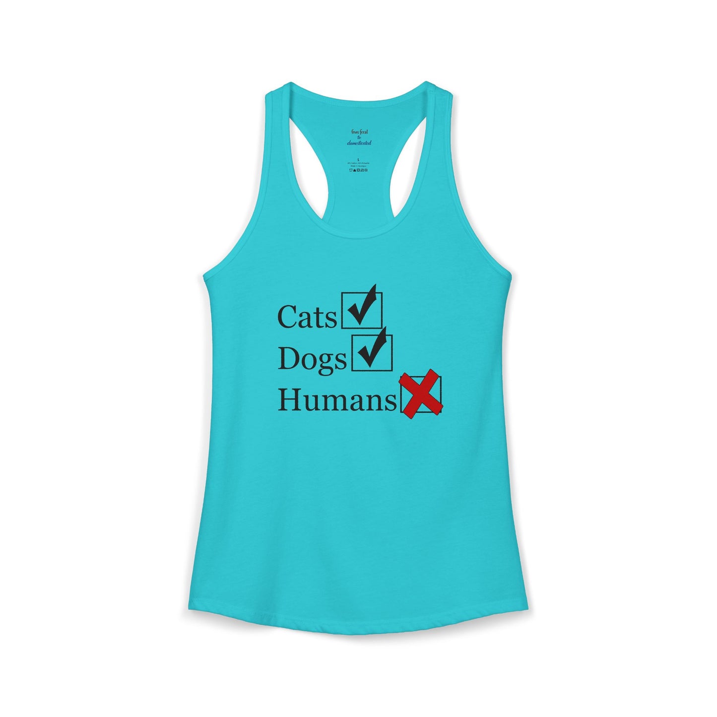 No Humans Racerback Tank