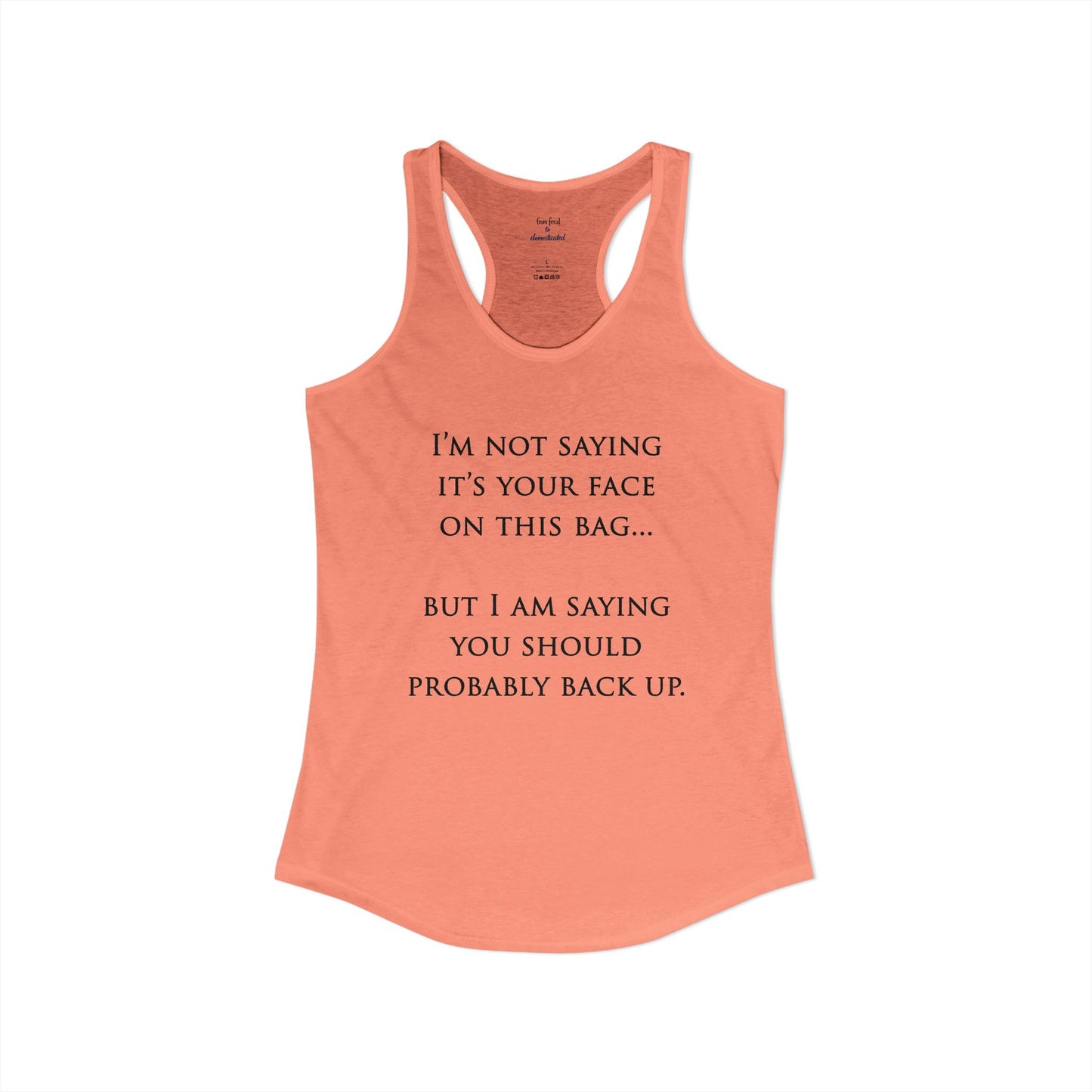 Face On The Bag Kickboxing Racerback Tank