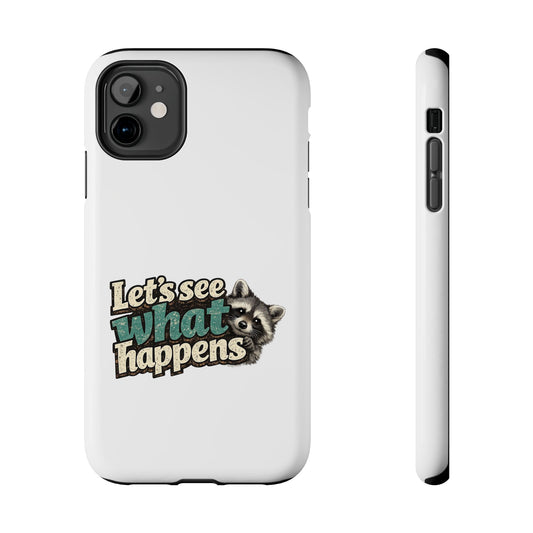 Peek & See Raccoon Phone Case — Tough & Cute Protective Phone Cover