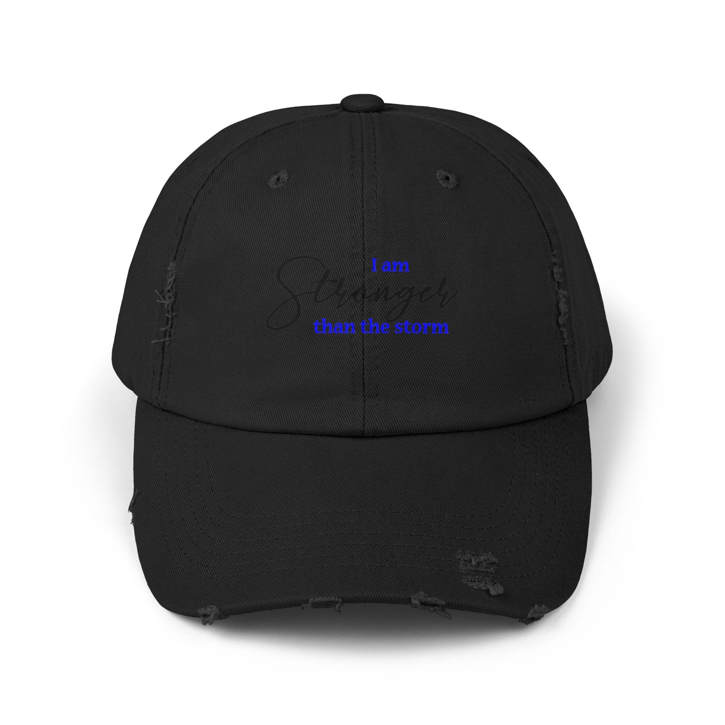 "Stronger" Distressed Cap —  Funny Truth Hat