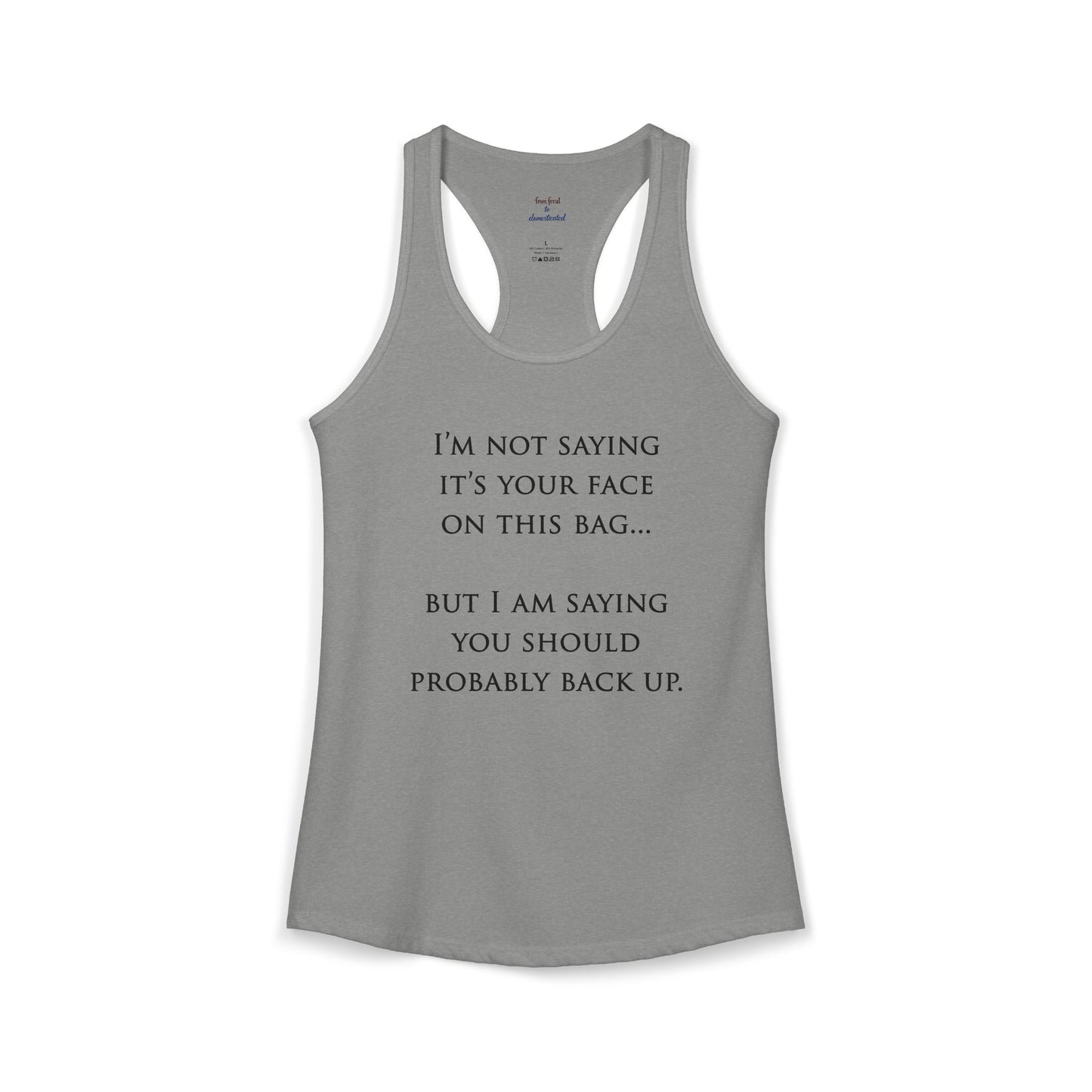 Face On The Bag Kickboxing Racerback Tank