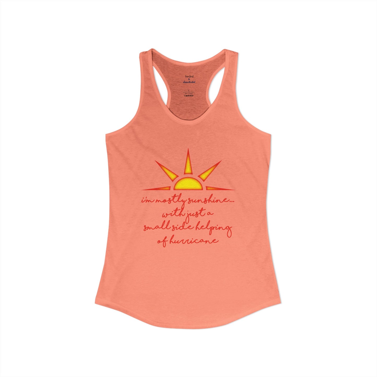 Sunshine and Hurricane Racerback Tank