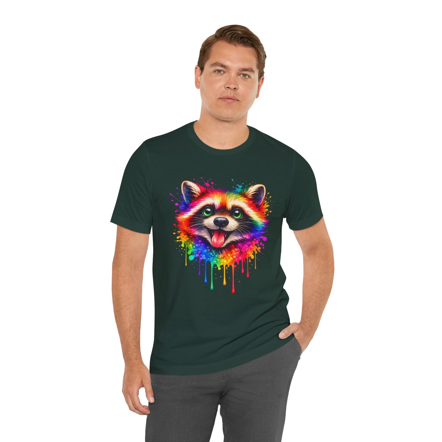 Watercolor Wildlife Raccoon T-Shirt