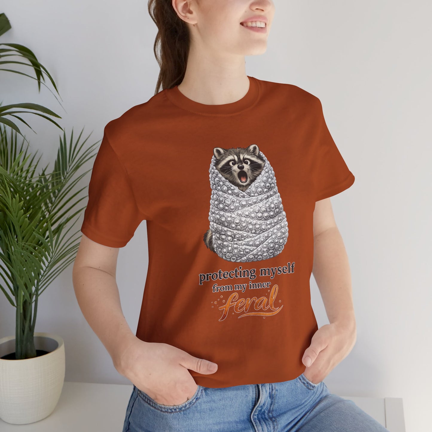 Bubble Wrapped Raccoon T-shirt