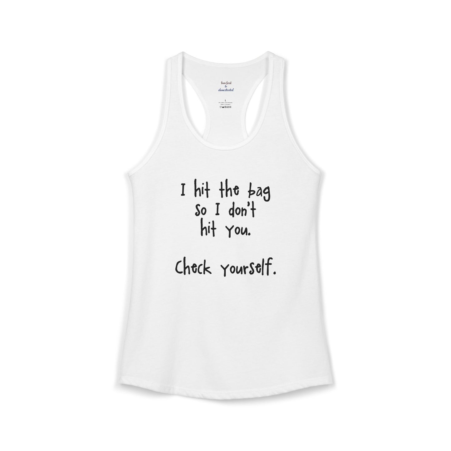 "Check Yourself" Kickboxing Racerback Tank