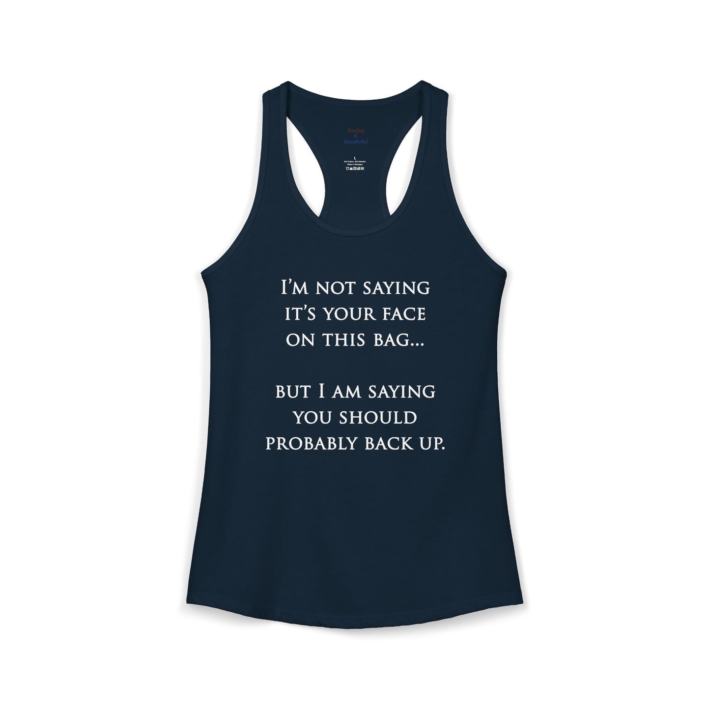 Face On The Bag Kickboxing Racerback Tank