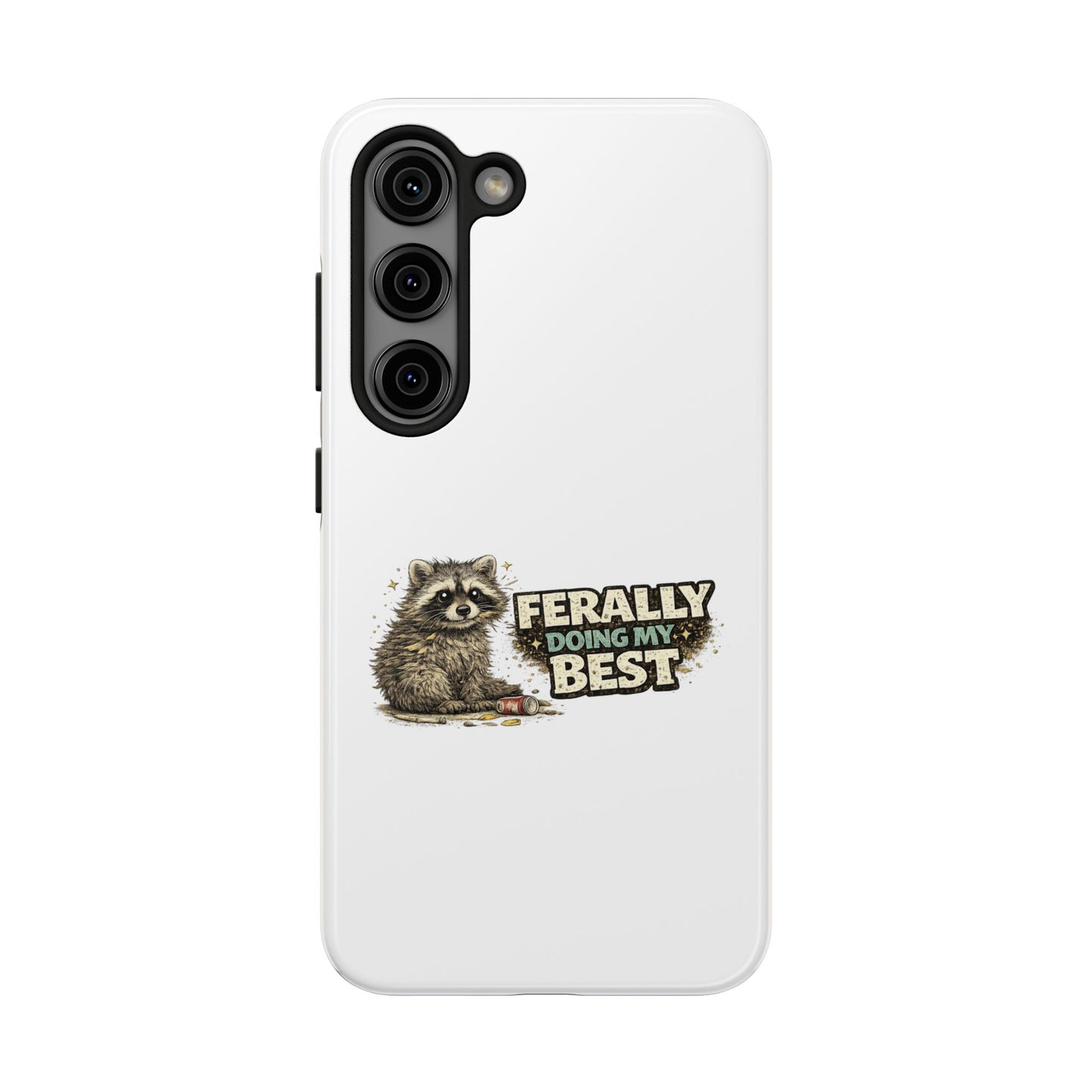 Ferally Raccoon Phone Case — Tough & Cute Protective Phone Cover