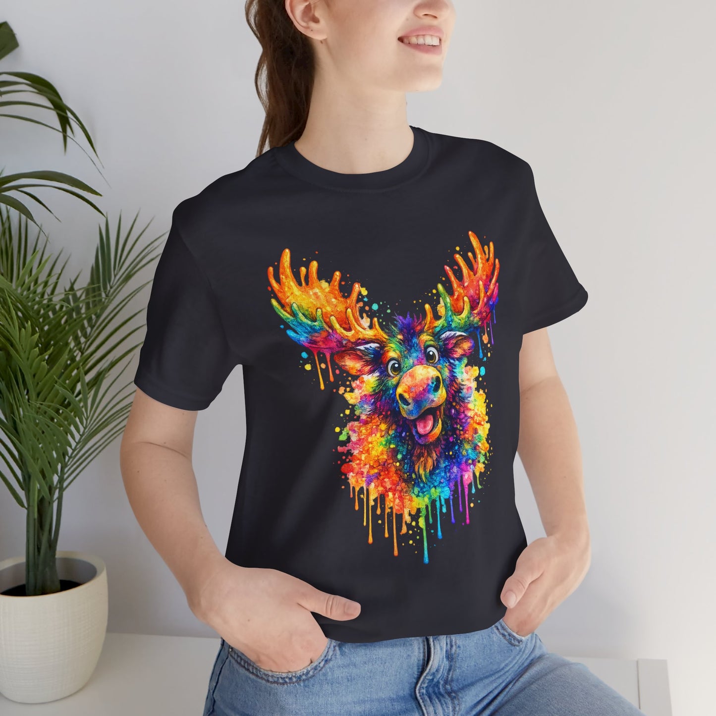 Watercolor Wildlife Moose T-Shirt