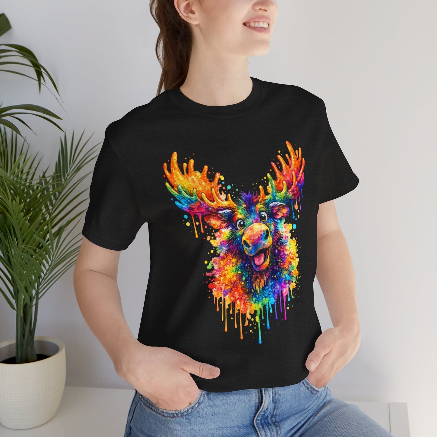 Watercolor Wildlife Moose T-Shirt