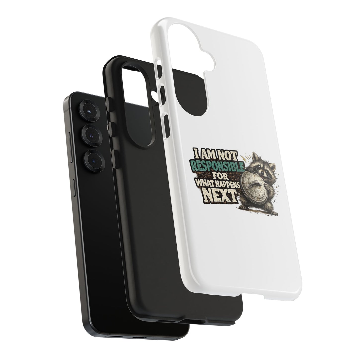 Not Responsible Raccoon Phone Case — Tough & Cute Protective Phone Cover