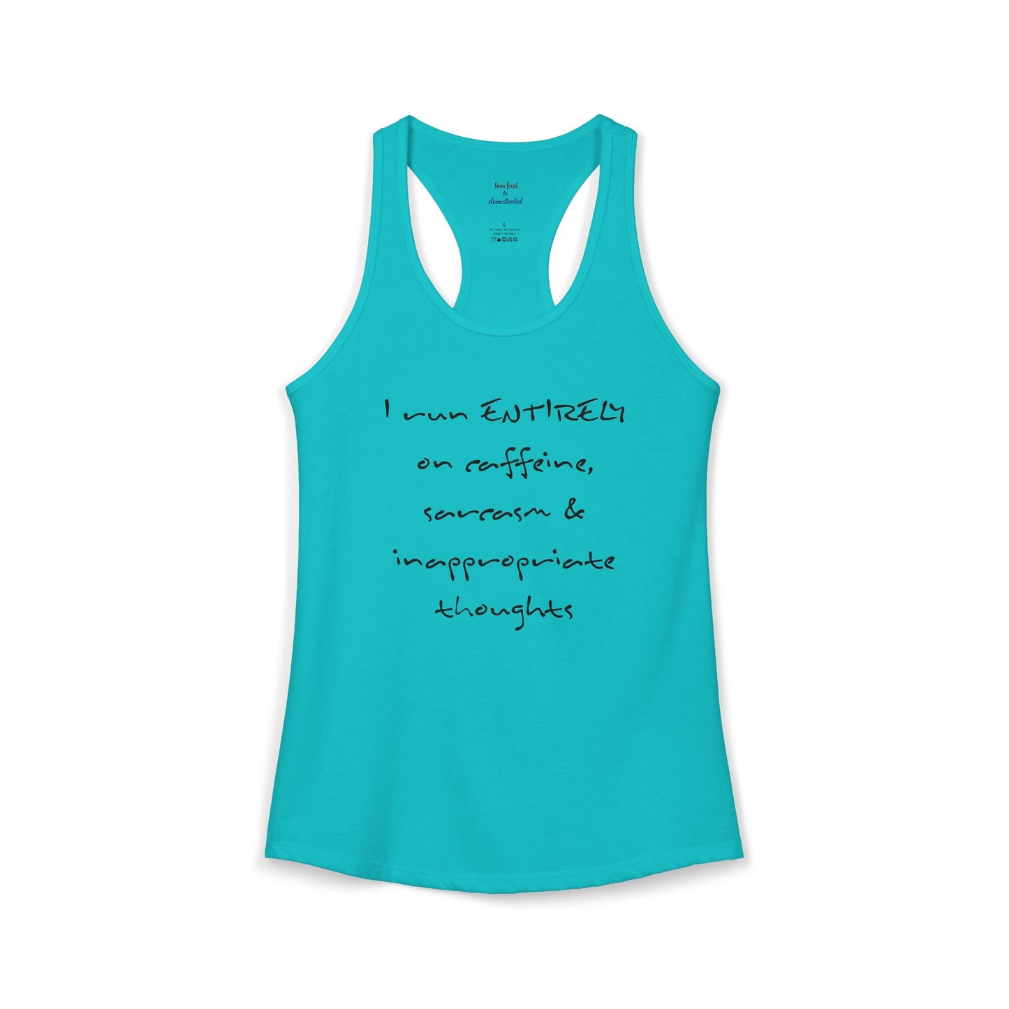 I Run On Racerback Tank