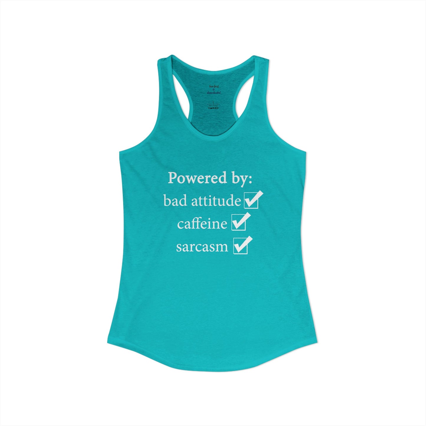 I'm Powered By Racerback Tank