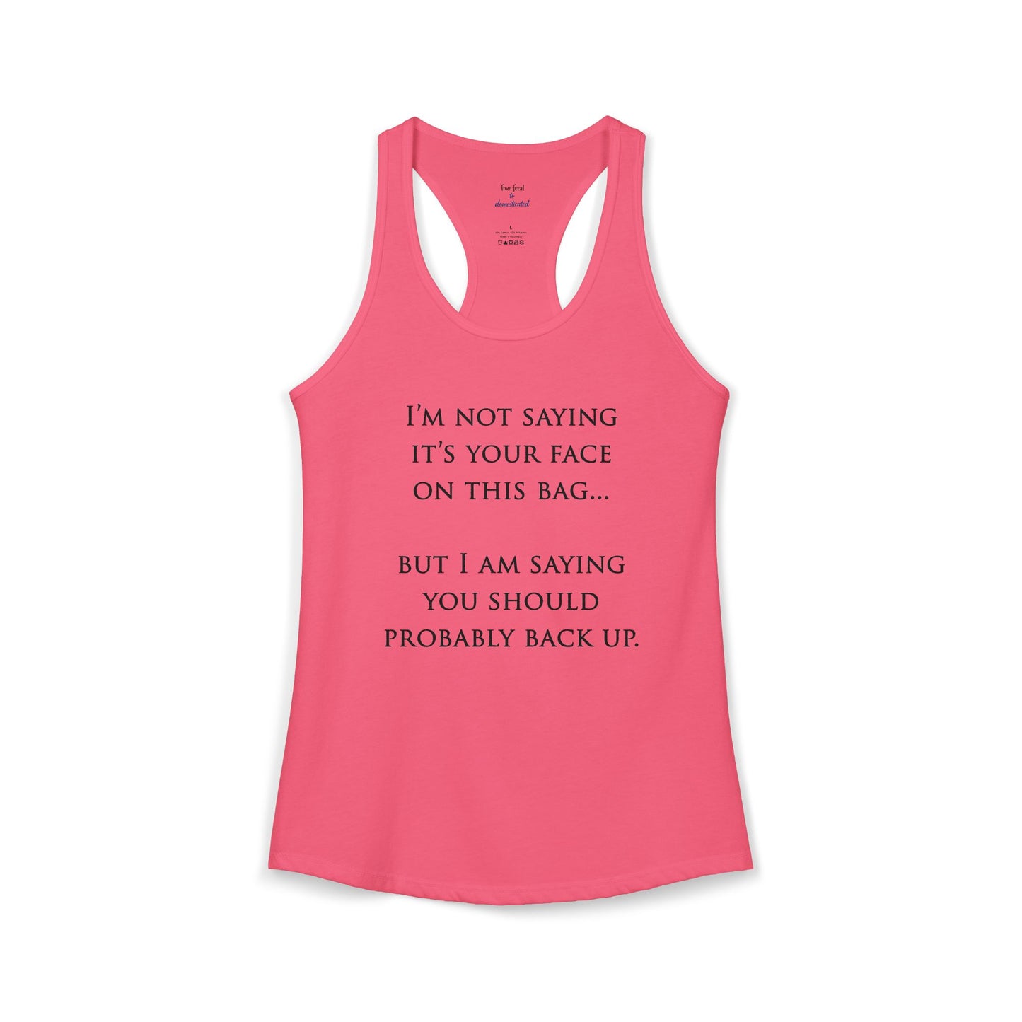 Face On The Bag Kickboxing Racerback Tank