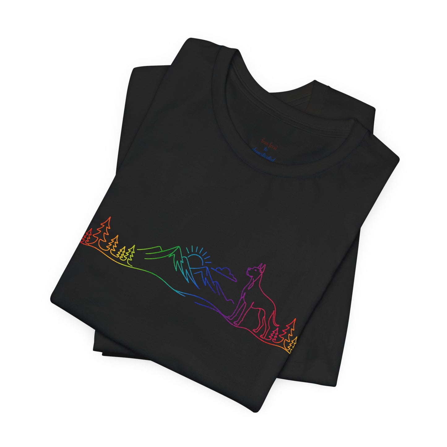 Cropped Great Dane Wild Lines T-Shirt