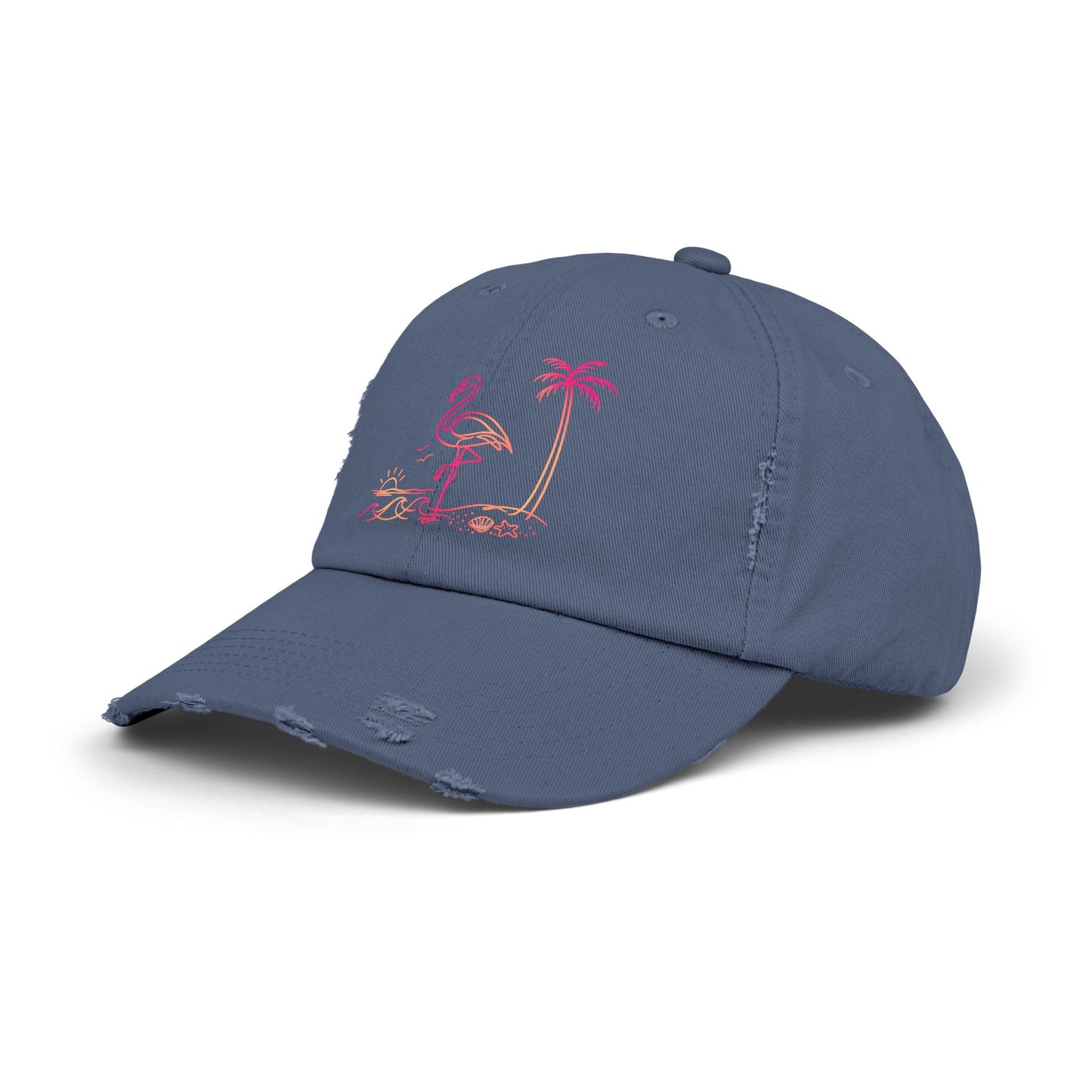 Flashy Flamingo | Distressed Cap